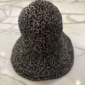 David Cohen Black & Tan Crushable & Flexible Hat—Perfect For Cool Weather!  EUC